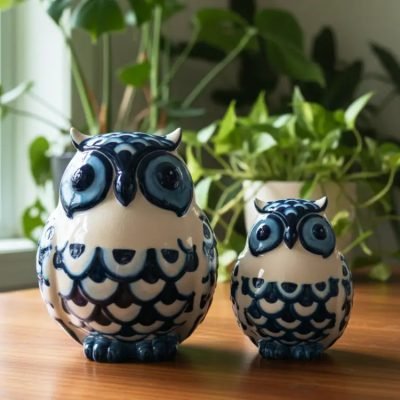 Owl Pair Set-Home Decor